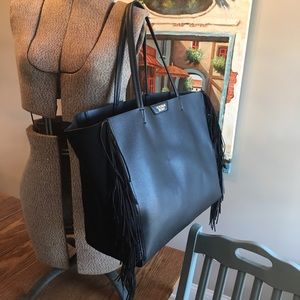 Victoria’s Secret faux leather tote in black